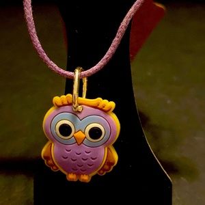 Purple Owl necklace